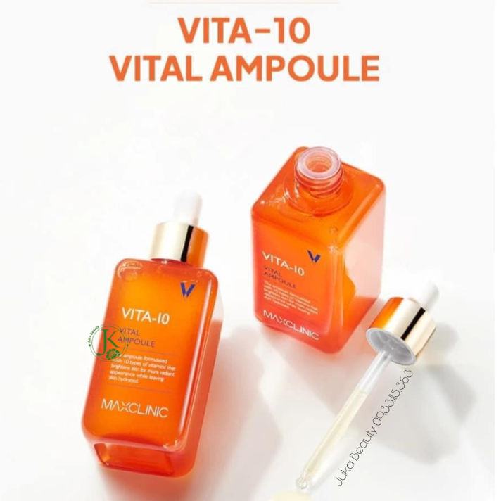 Tinh Chất Dưỡng Sáng, Mờ Thâm Maxclinic VITA 10 Vital Ampoule 100ml
