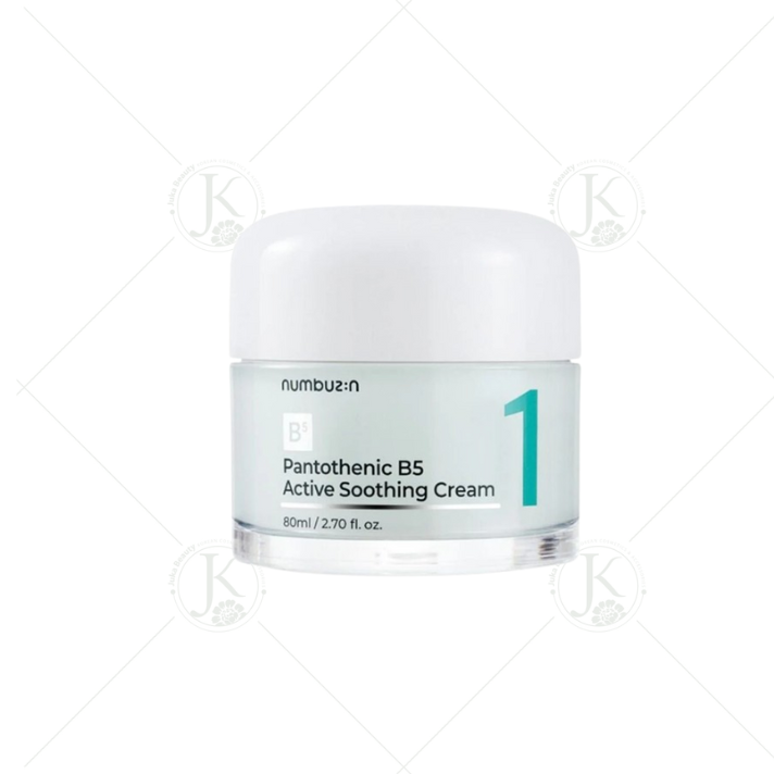 Kem Dưỡng ẩm, Giảm Dầu Mụn Numbuzin No.1 Pantothenic B5 Active Soothing Cream 80ml