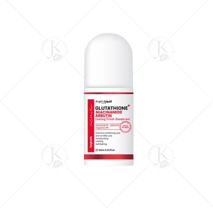 Lăn Nách Khử Mùi, Mờ Thâm Trắng Da Angel's Liquid Glutathione + Niacinamide Arbutin Cooling Fresh Deodorant 60ml