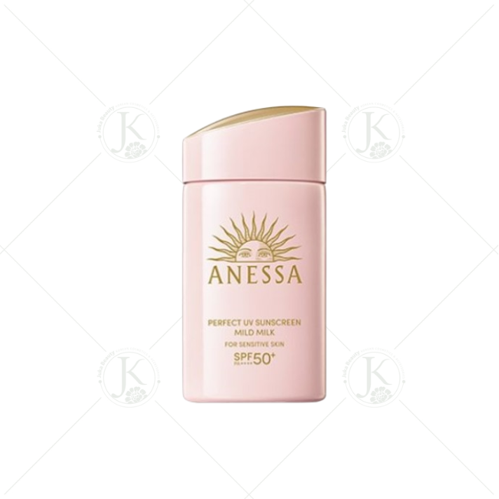 Sữa Chống Nắng Dịu Nhẹ Anessa Perfect UV Sunscreen Mild Milk For Sensitive Skin SPF50+ PA+++ 60ml