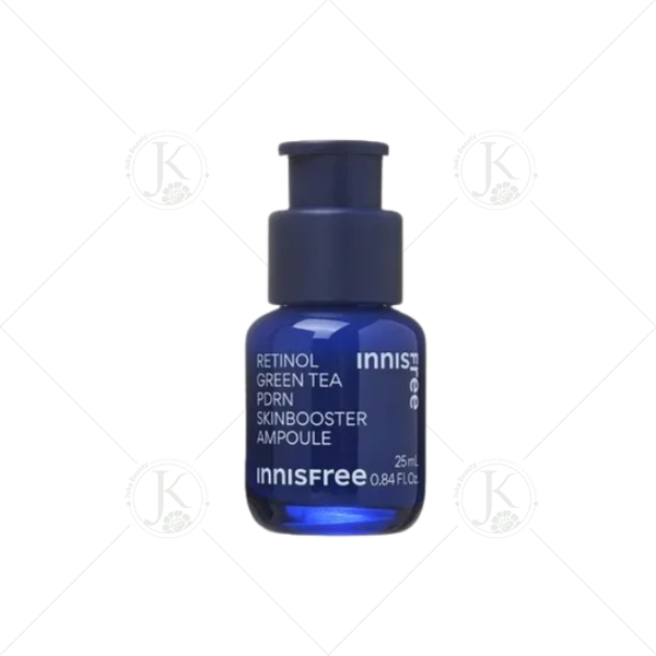 Tinh Chất Phục Hồi, Dưỡng Trắng Căng Mịn Da Innisfree Retinol Green Tea PDRN Skin Booster Ampoule 25ml