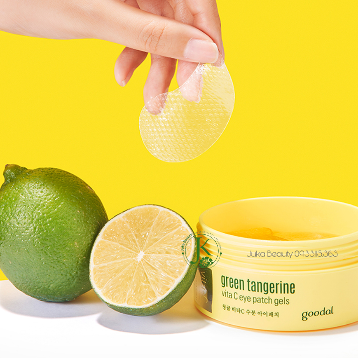 Mặt Nạ Dưỡng Sáng Da Vùng Mắt Goodal Green Tangerine Vita C Eye Gel Patch 72g (60 miếng)