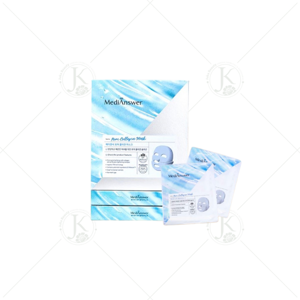 (XANH DƯƠNG) Mặt Nạ Thạch Cải Thiện Độ Đàn Hồi Da MediAnswer Pore Collagen Mask 37g