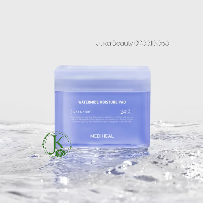 Miếng Bông Dịu Da, Cấp ẩm Chuyên Sâu Mediheal Watermide Moisture Pad 150ml (100 Miếng)