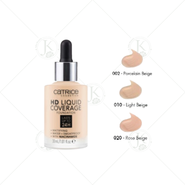 Kem Nền Kiềm Dầu Catrice HD Liquid Coverage Foundation 30ml
