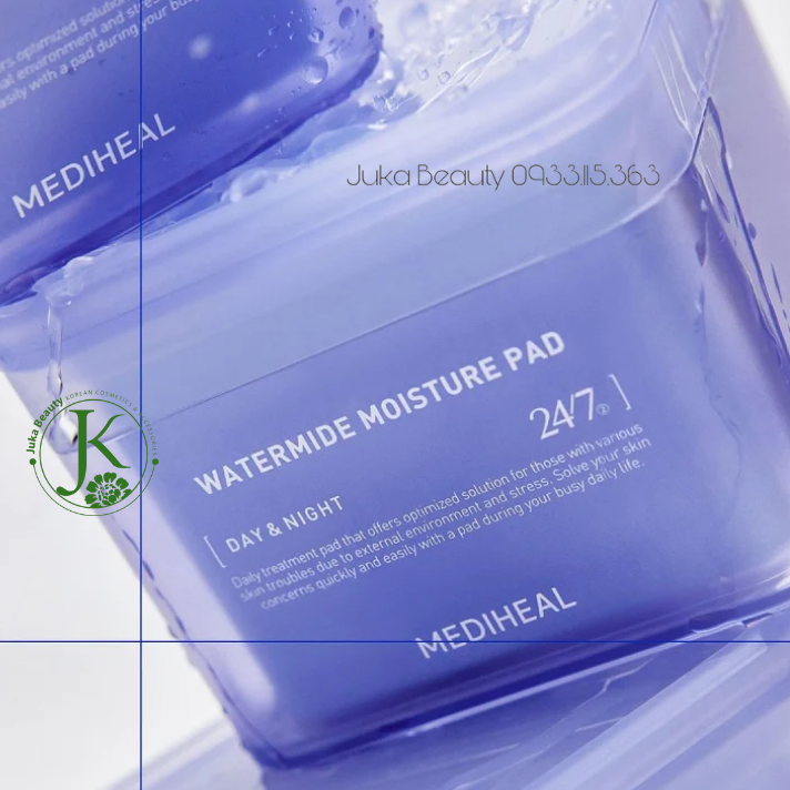 Miếng Bông Dịu Da, Cấp ẩm Chuyên Sâu Mediheal Watermide Moisture Pad 150ml (100 Miếng)