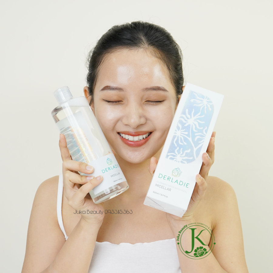 Nước Tẩy Trang Dịu Nhẹ Derladie Cleansing Water Witch Hazel Micellar 500ml