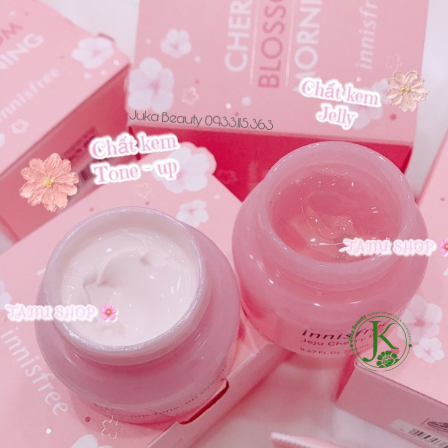 Set dưỡng trắng da 3 món Innisfree Jeju Cherry Blossom Morning Kit Set