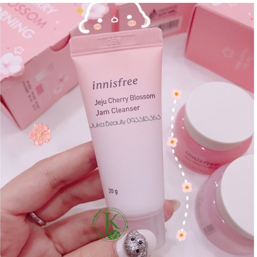 Set dưỡng trắng da 3 món Innisfree Jeju Cherry Blossom Morning Kit Set