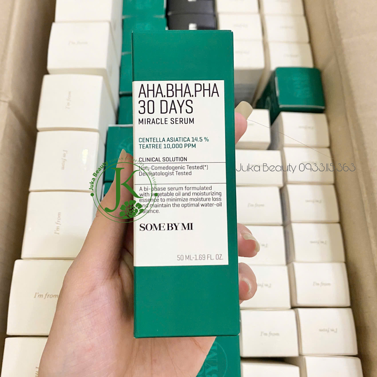 (Mẫu mới) Tinh chất giảm mụn, làm dịu da Some By Mi AHA BHA PHA 30 Days Miracle Serum 50ml