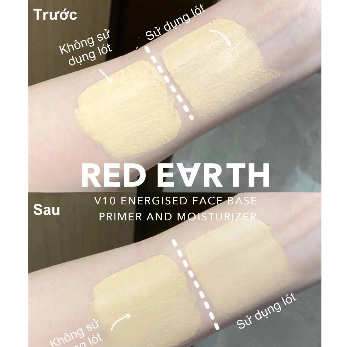 Kem lót giữ ẩm, giữ nền đẹp Butterbear Red Earth V10 Energised Face Base Primer & Moisturizer 50g