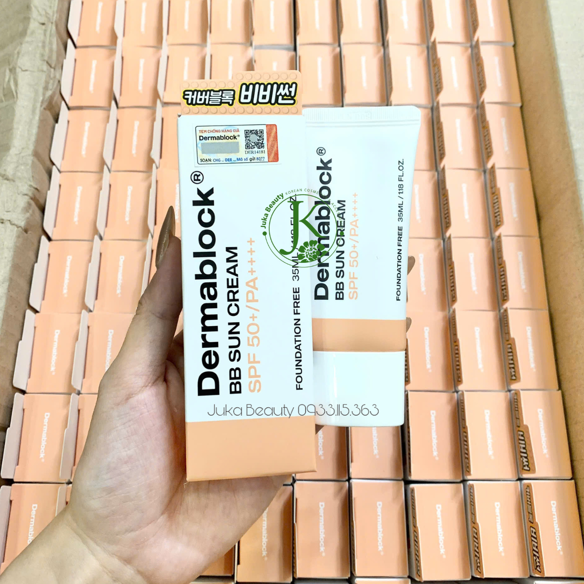 (Mẫu mới) Kem chống nắng phổ rộng Dermablock Sun Cream SPF50+ PA++++