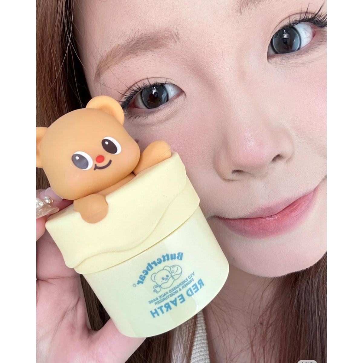 Kem lót giữ ẩm, giữ nền đẹp Butterbear Red Earth V10 Energised Face Base Primer & Moisturizer 50g