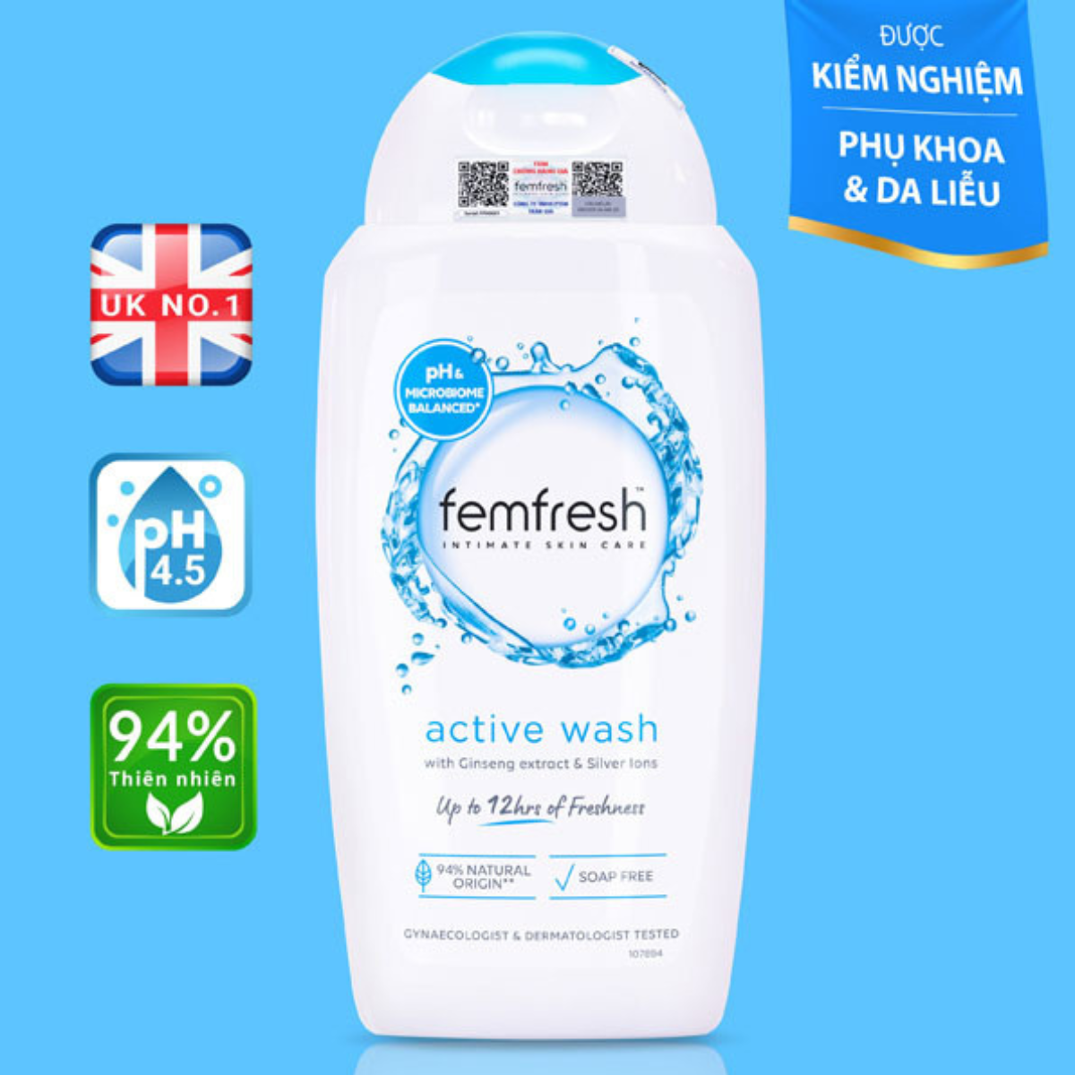 Dung Dịch Vệ Sinh Phụ Nữ Cao Cấp Femfresh Intimate Skin Care Wash 250ml