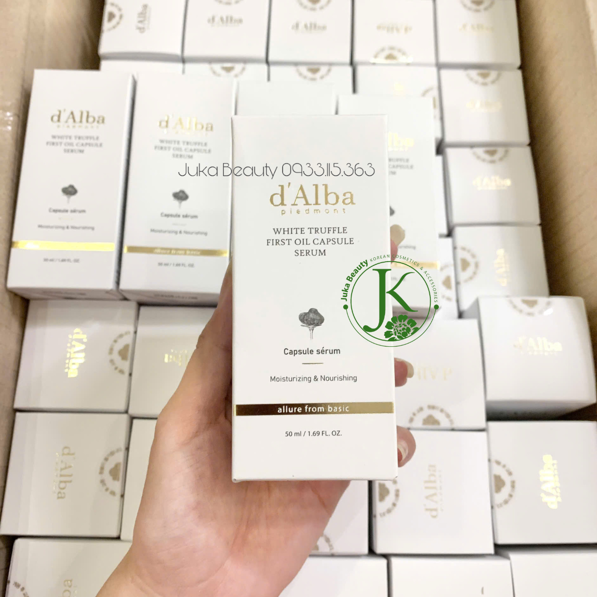 (Mẫu mới) Tinh chất viên nang dưỡng ẩm d'Alba White Truffle First Oil Capsule Serum