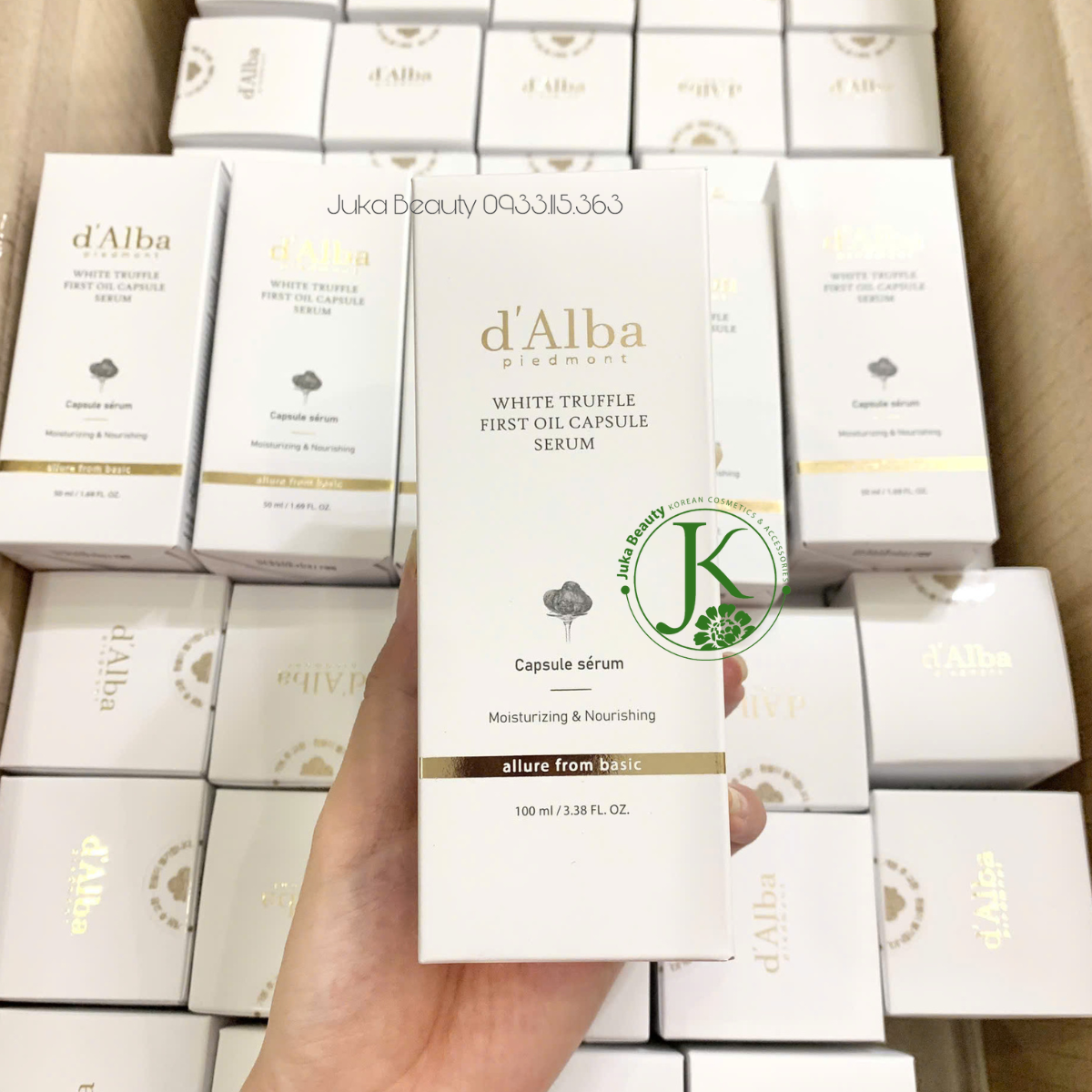 (Mẫu mới) Tinh chất viên nang dưỡng ẩm d'Alba White Truffle First Oil Capsule Serum