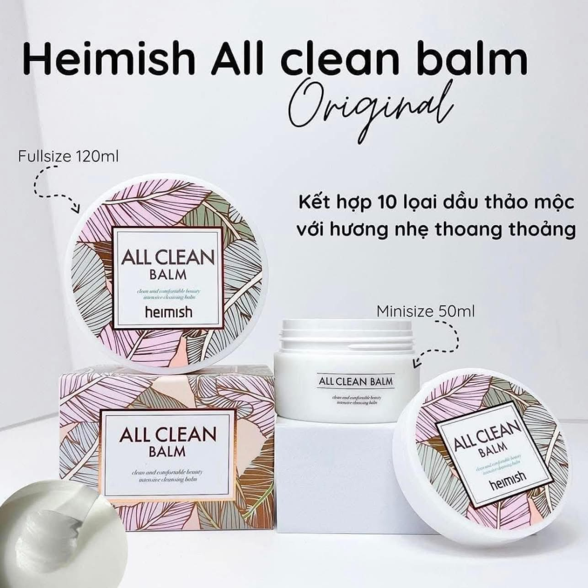 Sáp Tẩy Trang Sạch Sâu Heimish All Clean Balm 120ml (2 DÒNG)