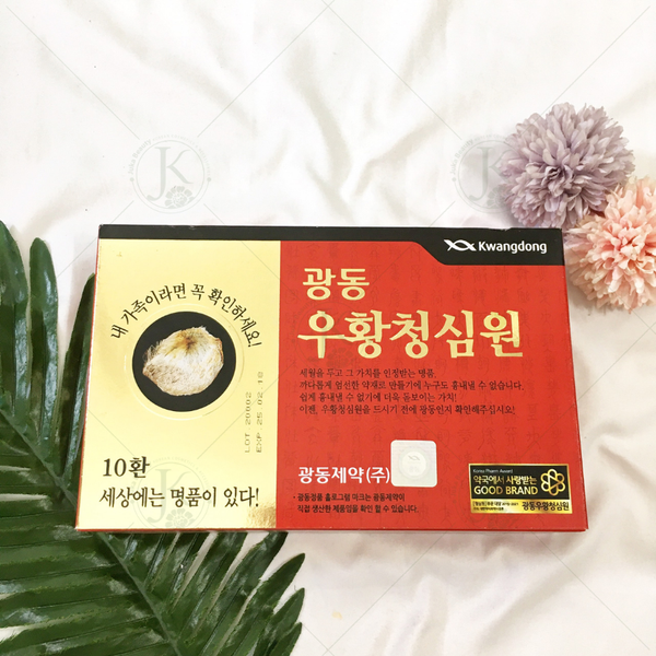 An Cung Ngưu Hoàng Hoàn Hàn Quốc Phòng Chống Đột Quỵ Kwang Dong Pharmaceutical (10 viên)