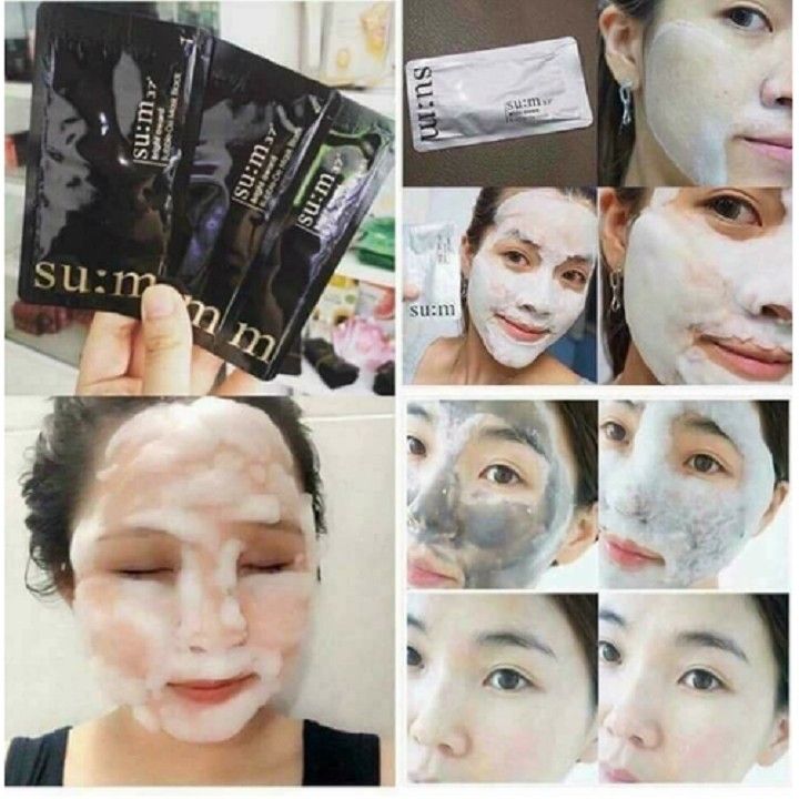 Sample Mặt Nạ Sủi Bọt Thải Độc Su:m37 Bright Award Bubble-De Mask Pack (Trắng/ Đen)