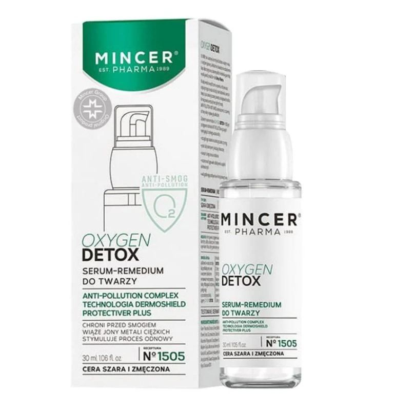 Tinh Chất Detox Phục Hồi & Ngừa Lão Hóa Da Mincer Pharma Oxygen Detox SOS Face Serum 30ml