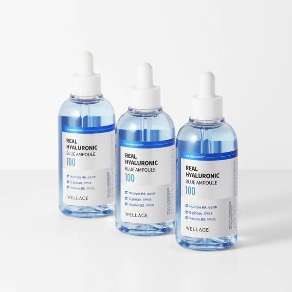 Tinh Chất Siêu Cấp Nước, Phục Hồi Da Căng Bóng Wellage Real Hyaluronic Blue Ampoule 75ml