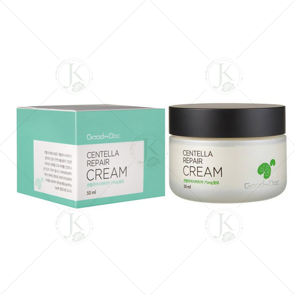 Kem dưỡng phục hồi da, cấp ẩm chiết xuất rau má Goodndoc Centella Repair Cream 50ml