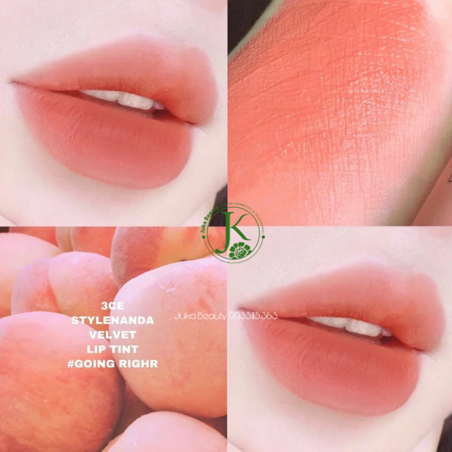 Son Kem Lì Lâu Trôi 3CE Velvet Lip Tint 4g