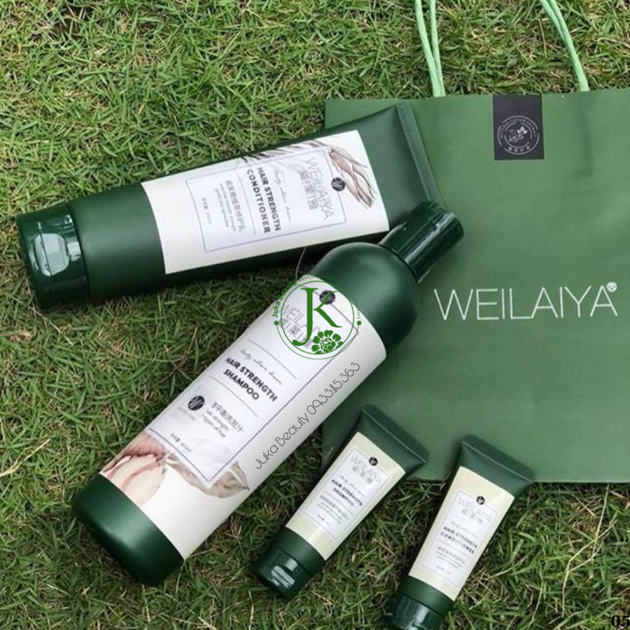Dầu gội, dầu xả chiết xuất gừng tóc trị gàu, kiềm dầu Weilaiya Ginger Shampoo/Conditioner