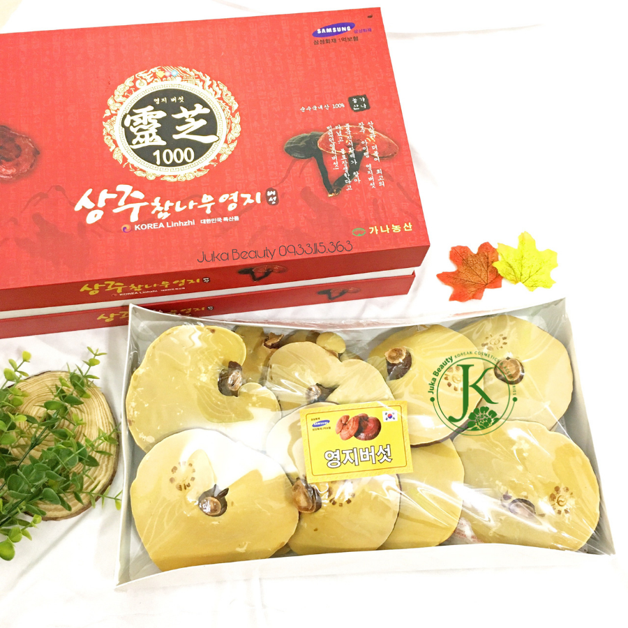 Nấm Linh Chi tai to Korean Linhzhi tăng cường sức khỏe gói hộp giấy (1kg)