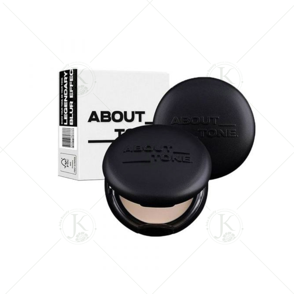 Phấn Phủ Kiềm Dầu, Nâng Tone Da About Tone Blur Powder Pact 9g (Đen)