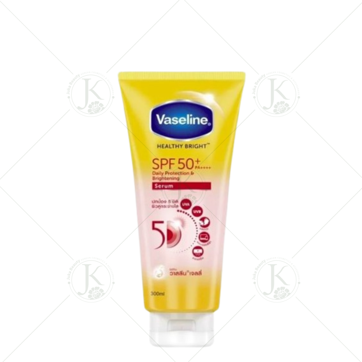 Sữa Dưỡng Thể Dạng Serum Chống Nắng và Nâng Tone Da Vaseline Daily Protection & Brightening Serum SPF50+ PA++++ 300ml