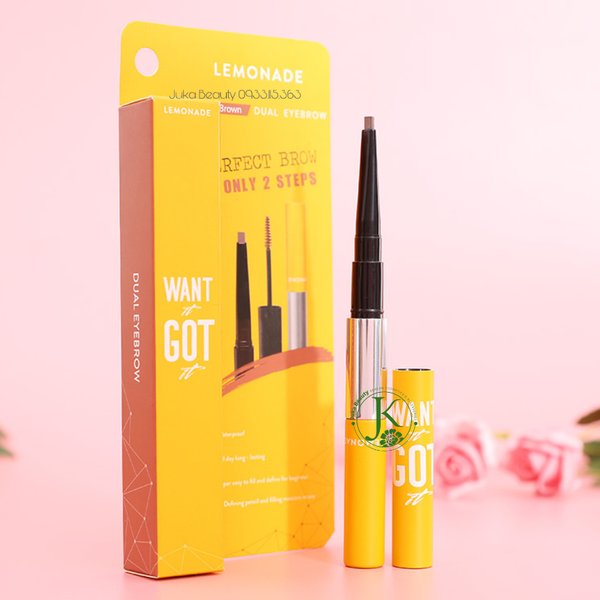  Chì Kẻ Mày Hai Đầu Tiện Lợi Cho Lông Mày Lemonade Want It Got It Dual Eyebrow 0.25g+2.5g 