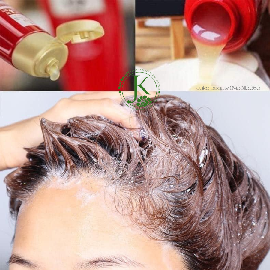 Bộ Gội Xả Thảo Dược Hoàng Cung Phục Hồi Tóc Ryo Damage Care & Nourishing Set 550ml (Đỏ)