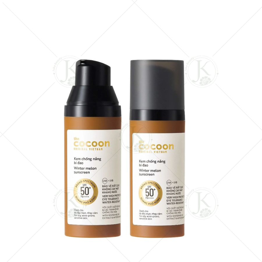 Kem Chống Nắng Bí Đao Quang Phổ Rộng Cocoon Winter Melon Sunscreen SPF 50 + PA ++++ 50ml