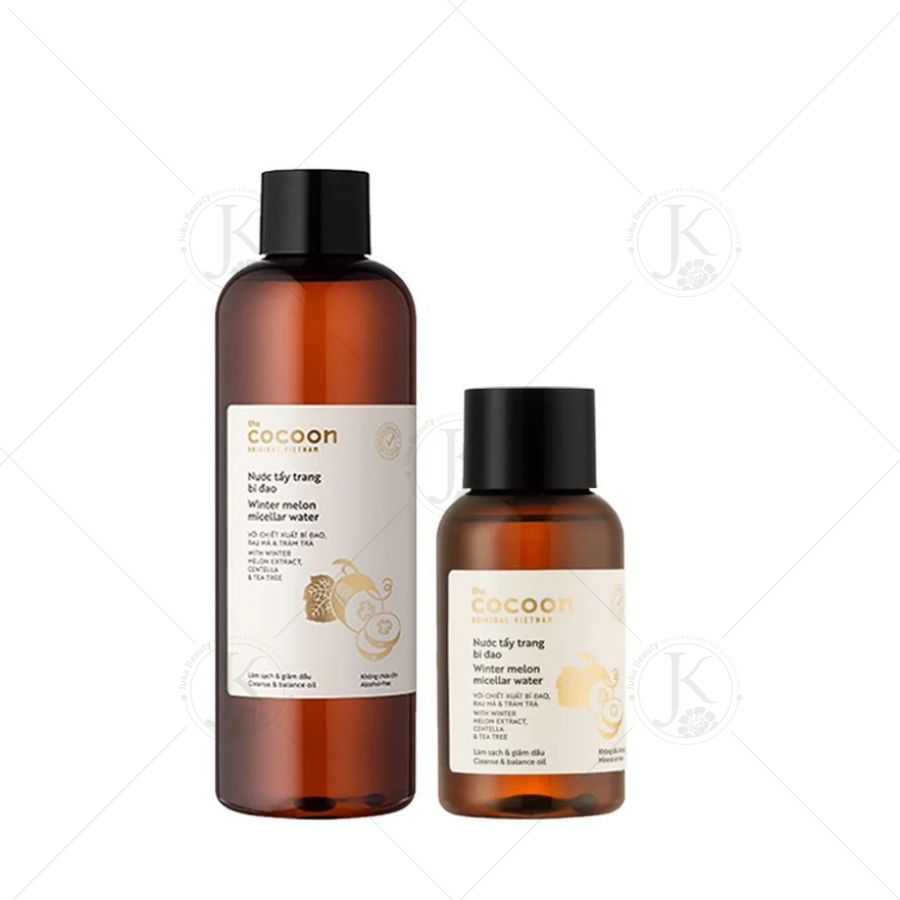 Nước tẩy trang sạch sâu, nhẹ dịu chiết xuất Bí Đao Cocoon Winter Melon Micellar Water