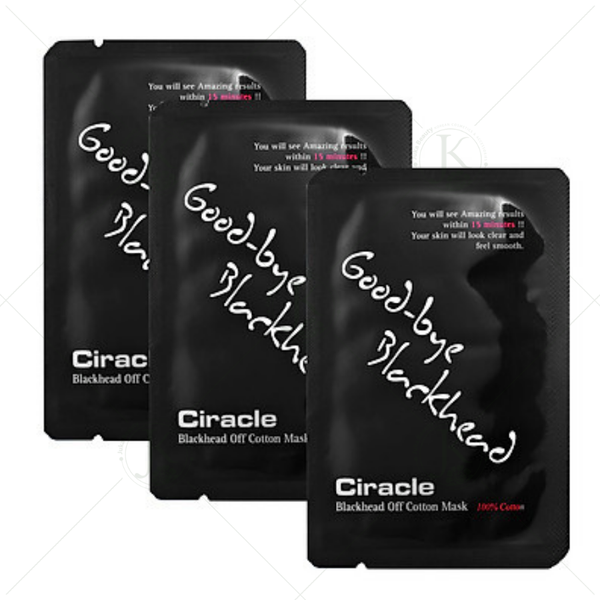 Mặt Nạ Lột Mụn Đầu Đen Ciracle Goodbye Blackhead Off Cotton Mask (20 miếng)