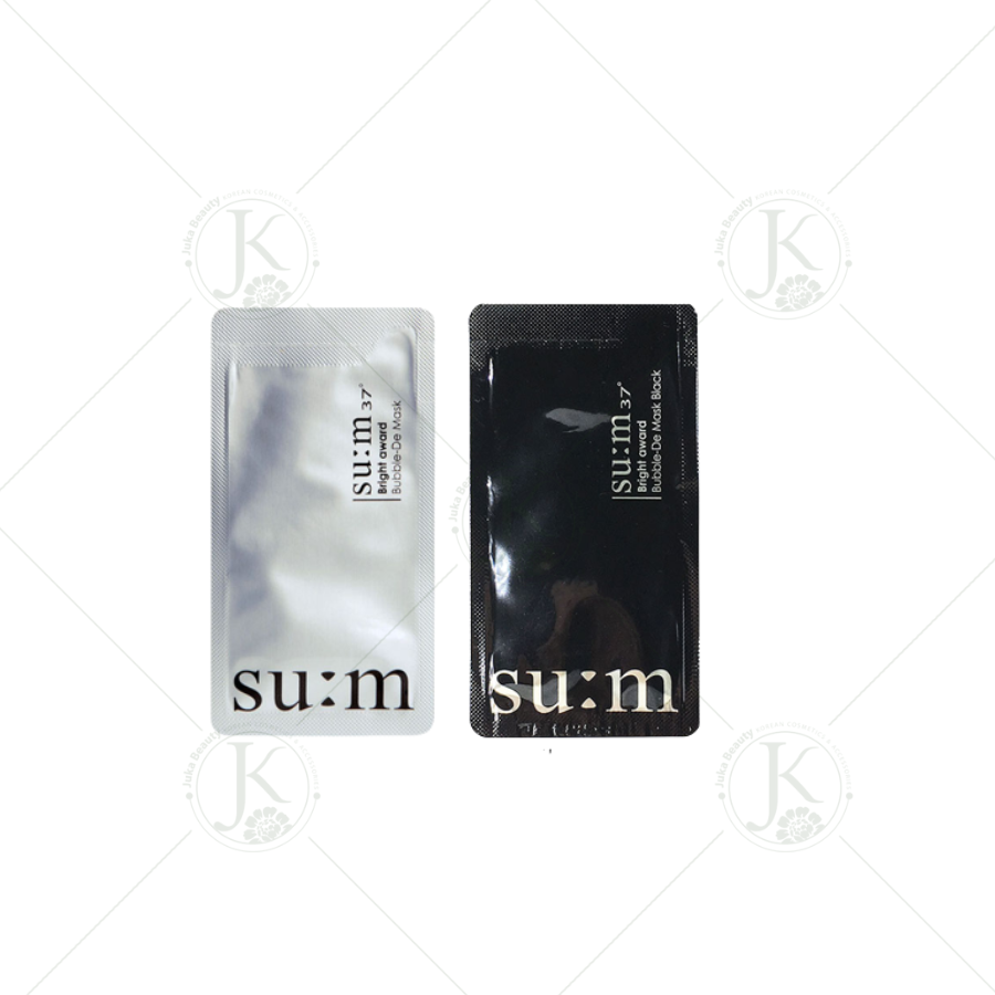 Sample Mặt Nạ Sủi Bọt Thải Độc Su:m37 Bright Award Bubble-De Mask Pack (Trắng/ Đen)