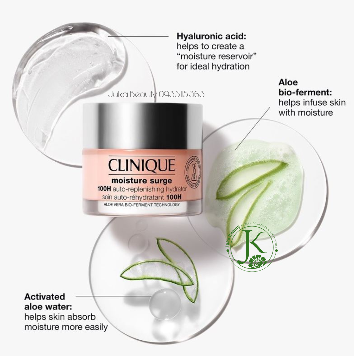 Kem Dưỡng Ẩm 100h Clinique Moisture Surge 100H Auto-Replenishing Hydrator 50ml