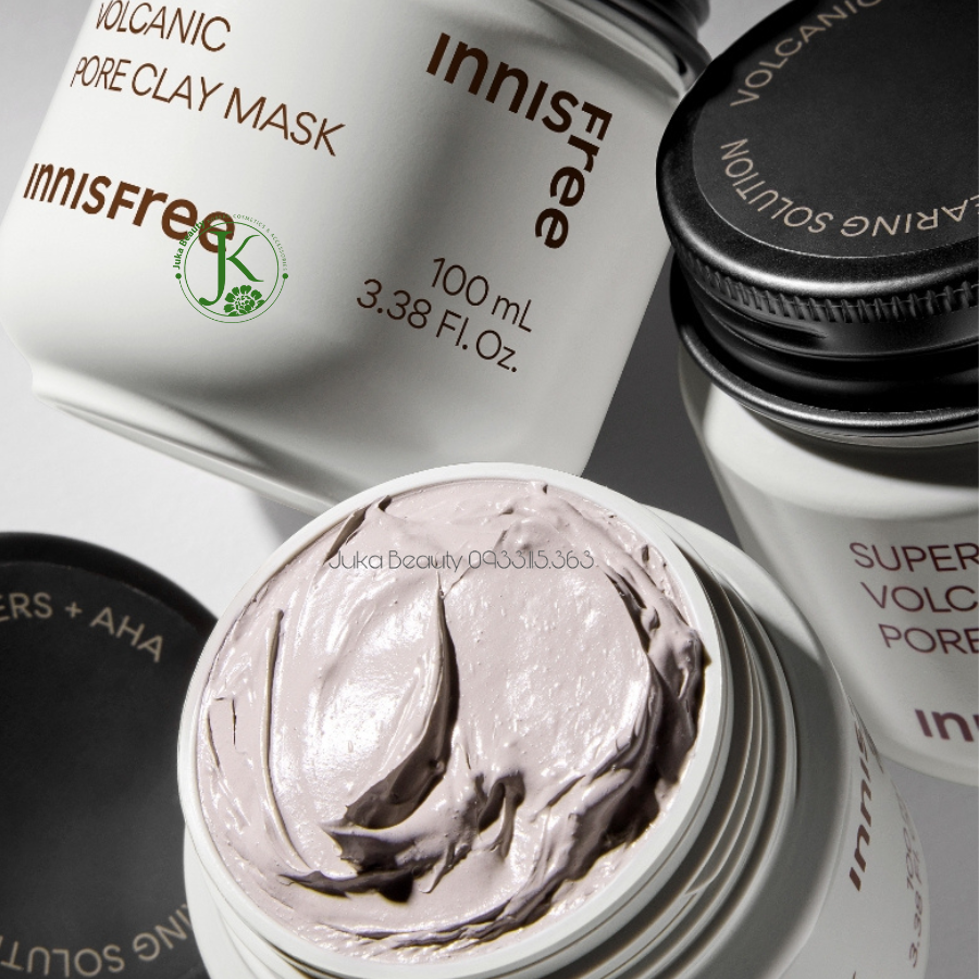 (MẪU MỚI) Mặt Nạ Đất Sét Tro Núi Lửa Innisfree Super Volcanic Pore Clay Mask 2X 100ml