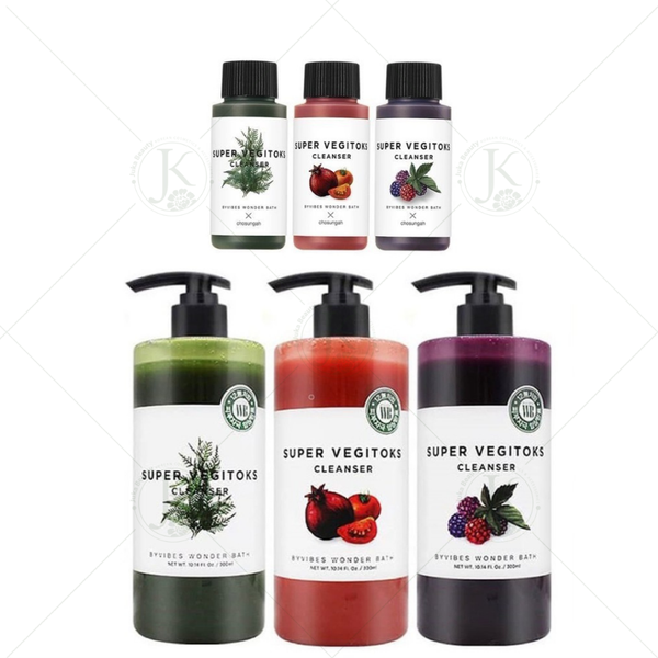 Sữa Rửa Mặt Rau Củ Thải Độc Da Byvibes Wonder Bath Super Vegitoks Cleanser 300ml