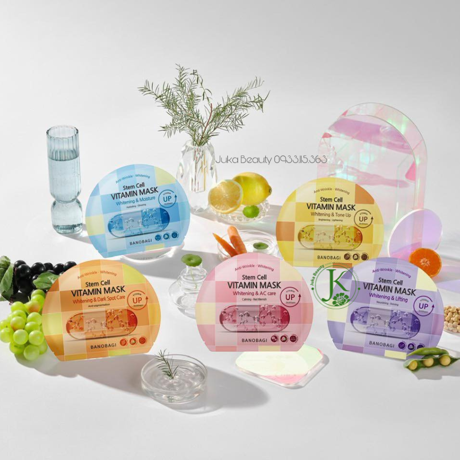 Mặt Nạ Cấp ẩm, Dưỡng Da Banobagi Stem Cell Vitamin Mask 30g (1 miếng)