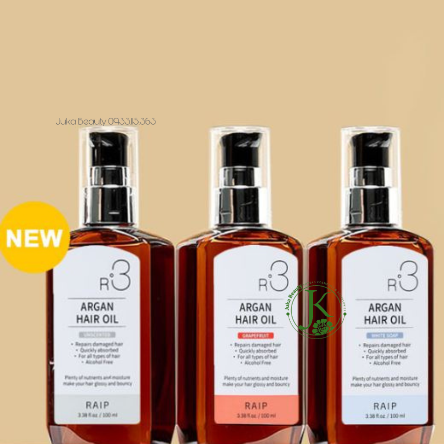 (NEW) Dầu Dưỡng Tóc Mềm Mượt R3 Argan Hair Oil Raip 100ml