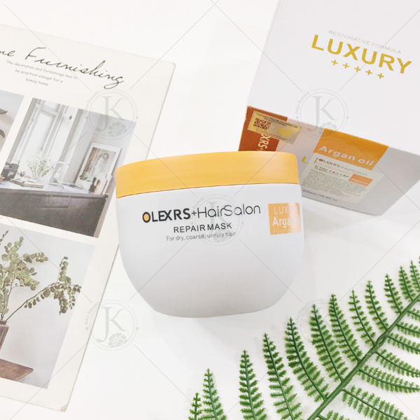 Kem dưỡng Ủ Tóc Mềm Mượt Olexrs Luxury Argan Oil Organic Biotin 500ml