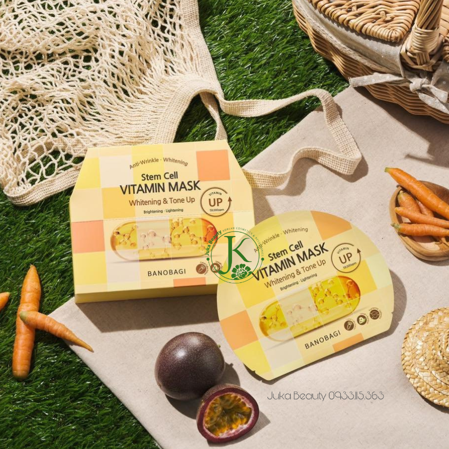 Mặt Nạ Cấp ẩm, Dưỡng Da Banobagi Stem Cell Vitamin Mask 30g (1 miếng)