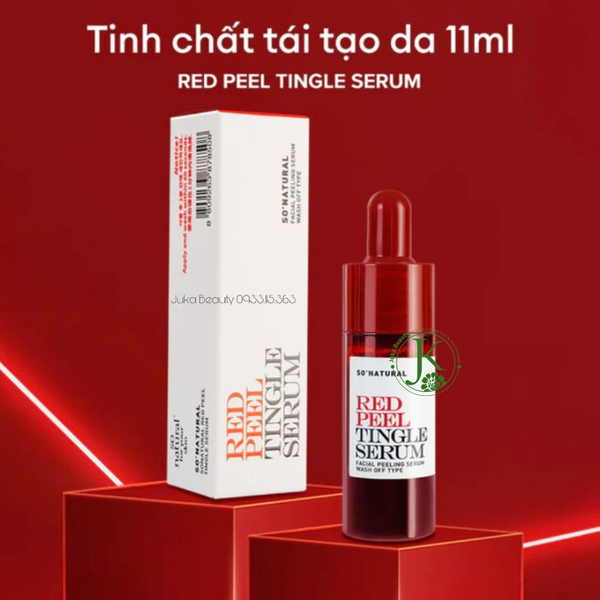  [PHIÊN BẢN MỚI] Tinh Chất Tẩy Da Chết Hóa Học So’Natural Red Peel Tingle Serum 11ML 