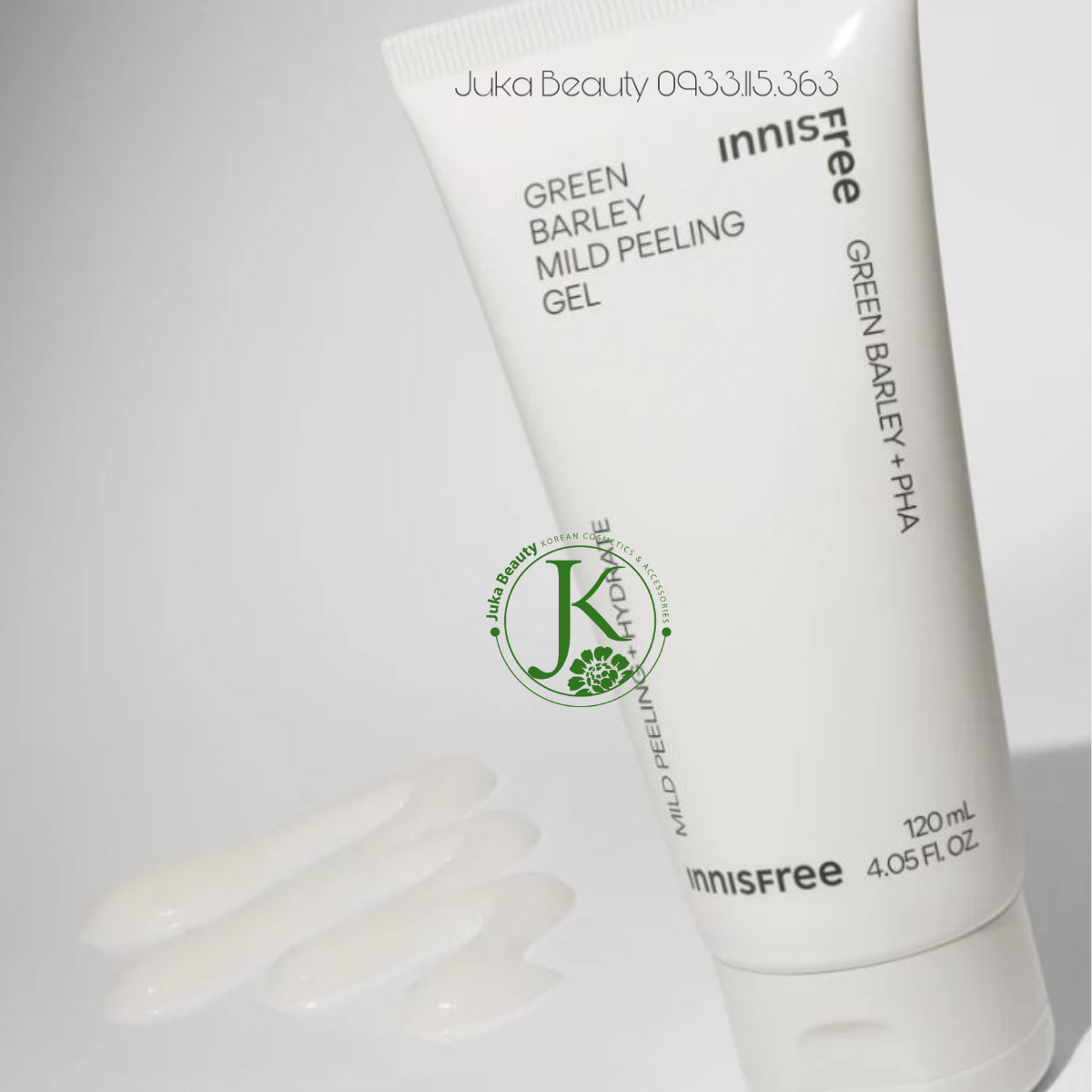 Tẩy Da Chết Sạch Da, Dưỡng ẩm Innisfree Green Barley Gommage Peeling Mask 120ml (Mẫu Mới)