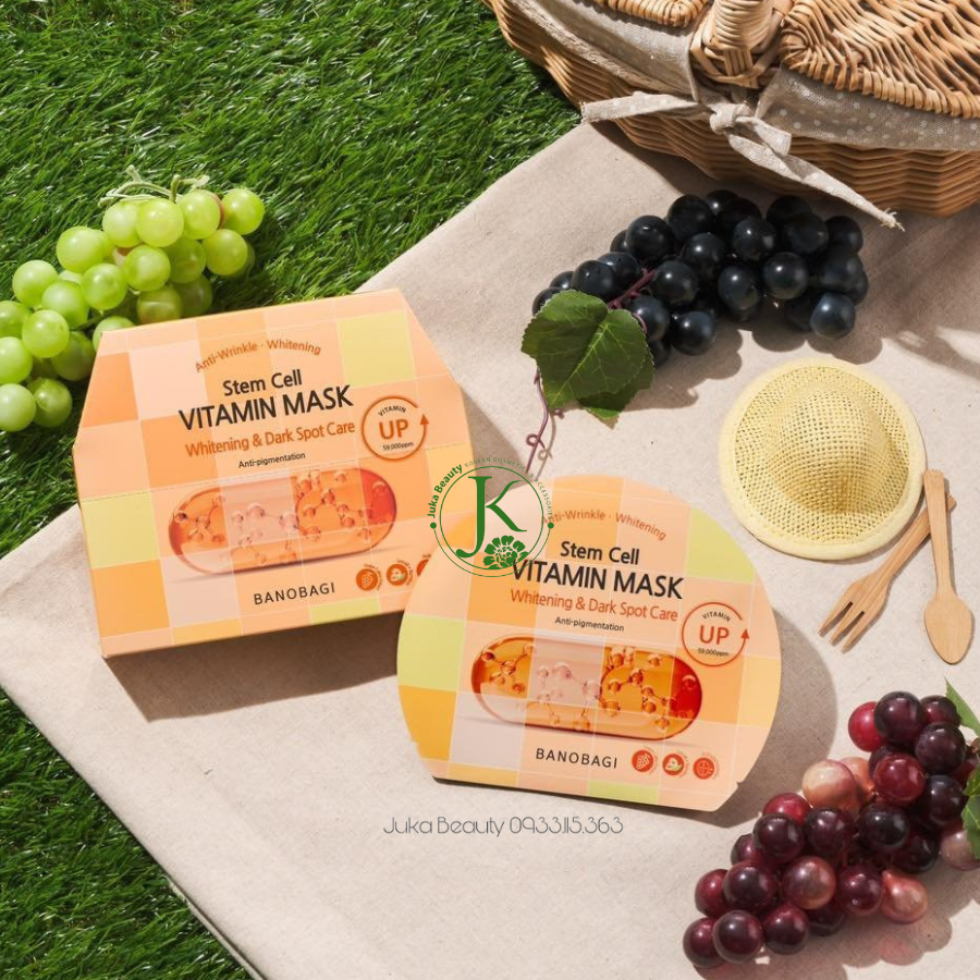 Mặt Nạ Cấp ẩm, Dưỡng Da Banobagi Stem Cell Vitamin Mask 30g (1 miếng)