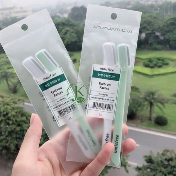  Dao tỉa chân mày Innisfree Eyebrow Razors (Bộ 2 dao) 