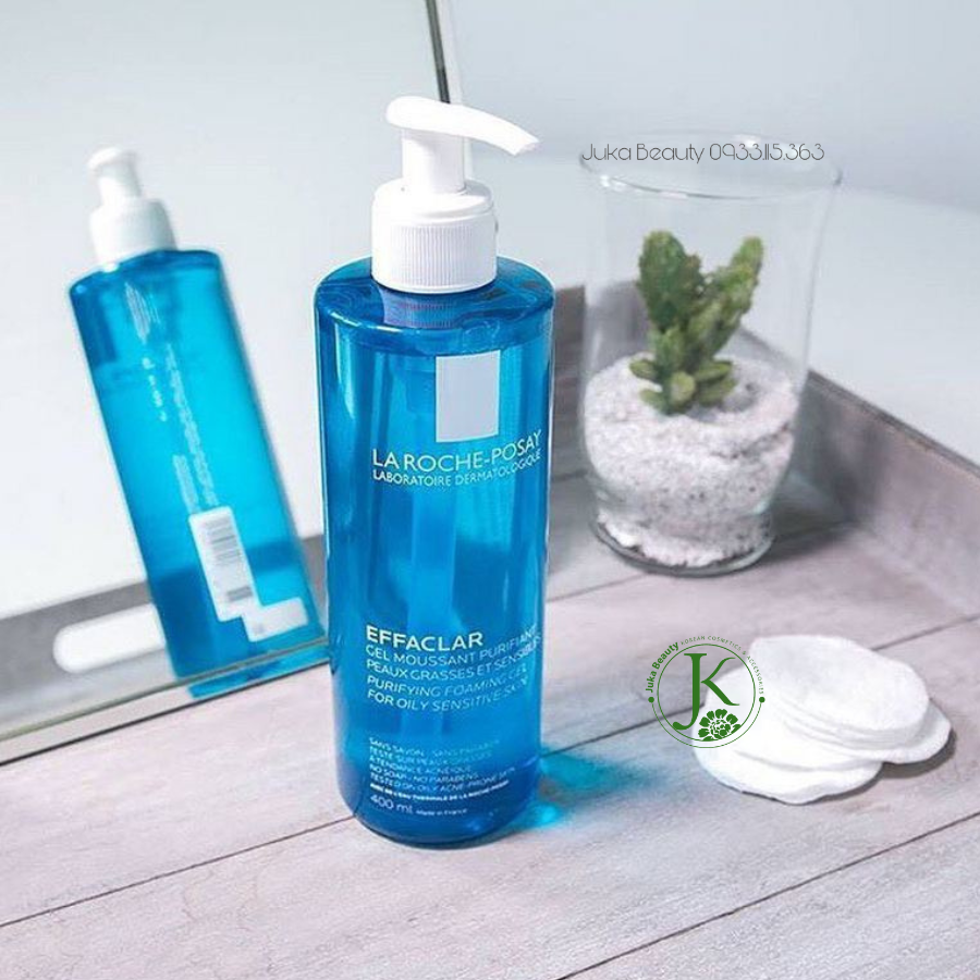 Sữa Rửa Mặt Dạng Gel Cho Da Dầu Mụn La Roche-Posay Effaclar Gel Moussant 400ml