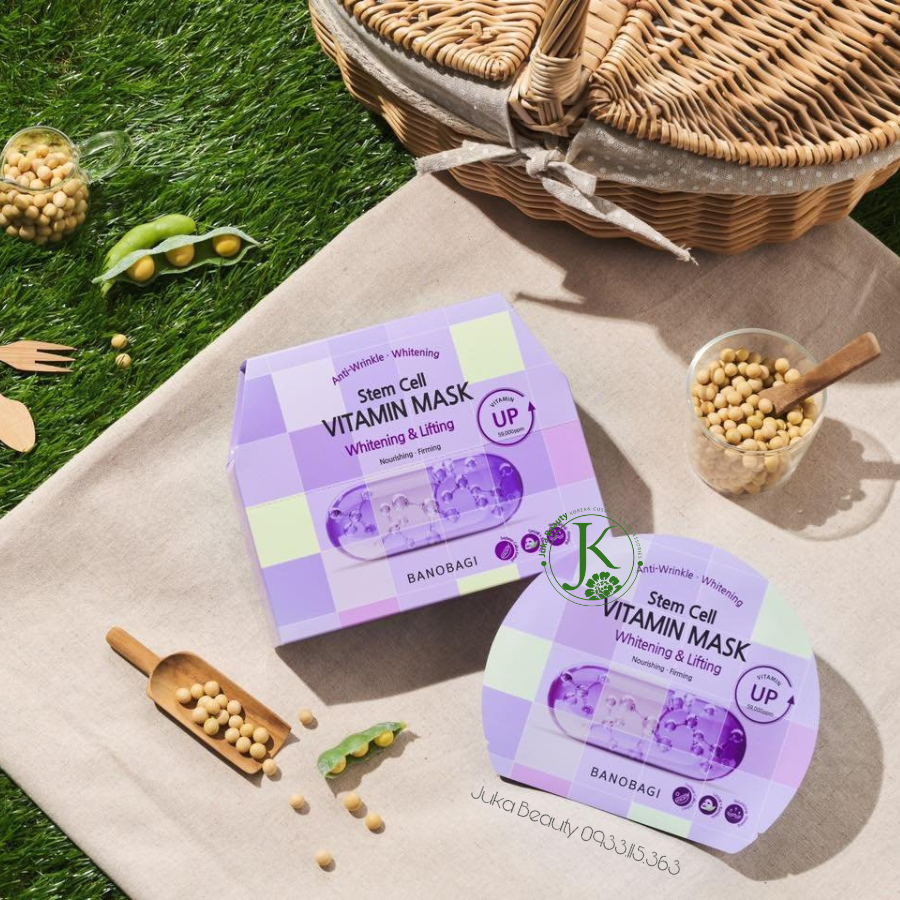 Mặt Nạ Cấp ẩm, Dưỡng Da Banobagi Stem Cell Vitamin Mask 30g (1 miếng)